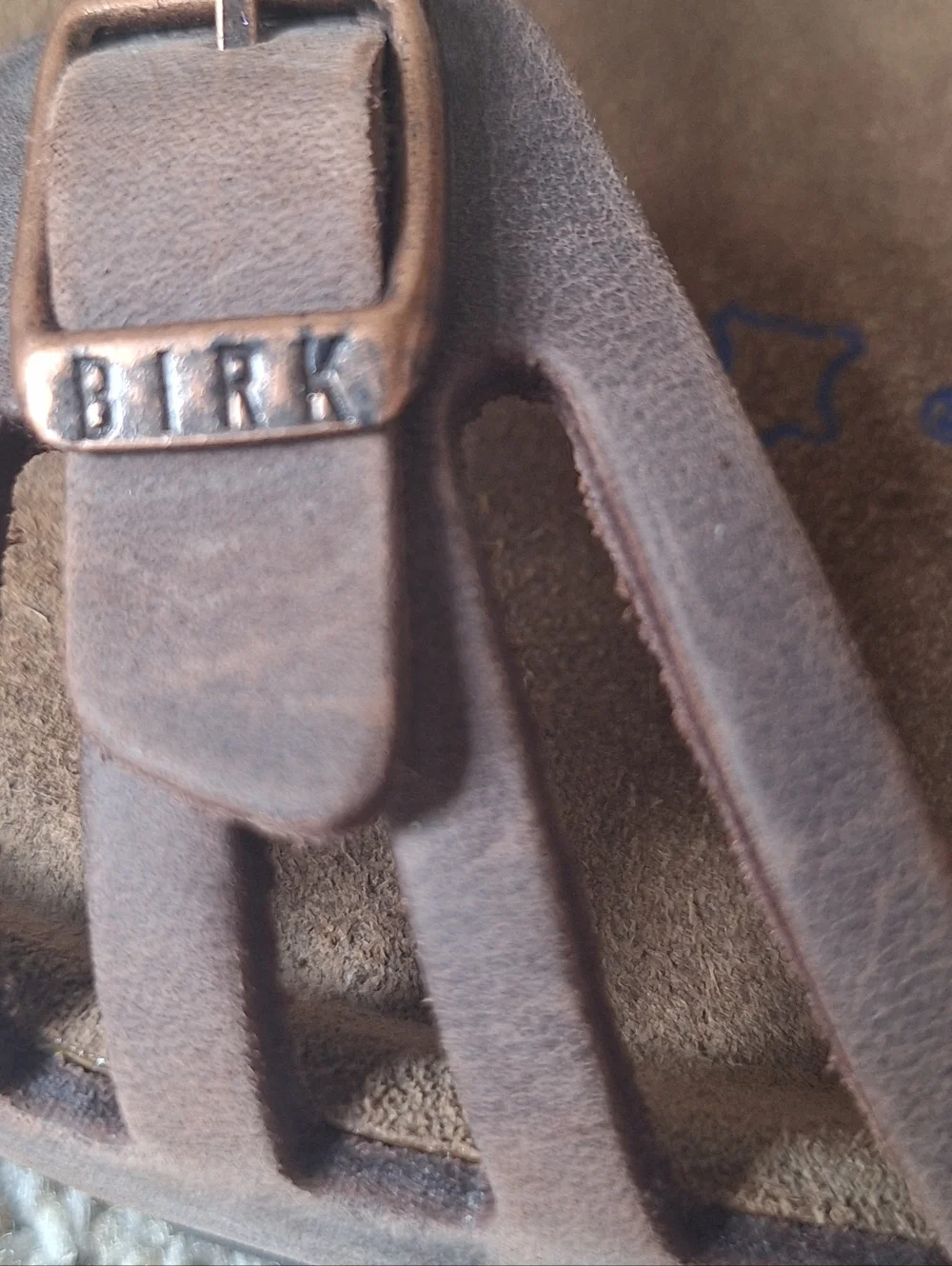 Birkenstock Brown Suede Double Buckle Sandals